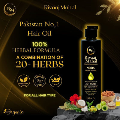 Rivaaj Mahal Hair Oil, Herbal formula 20+ combinations