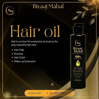 Rivaaj Mahal Hair Oil, Herbal formula 20+ combinations