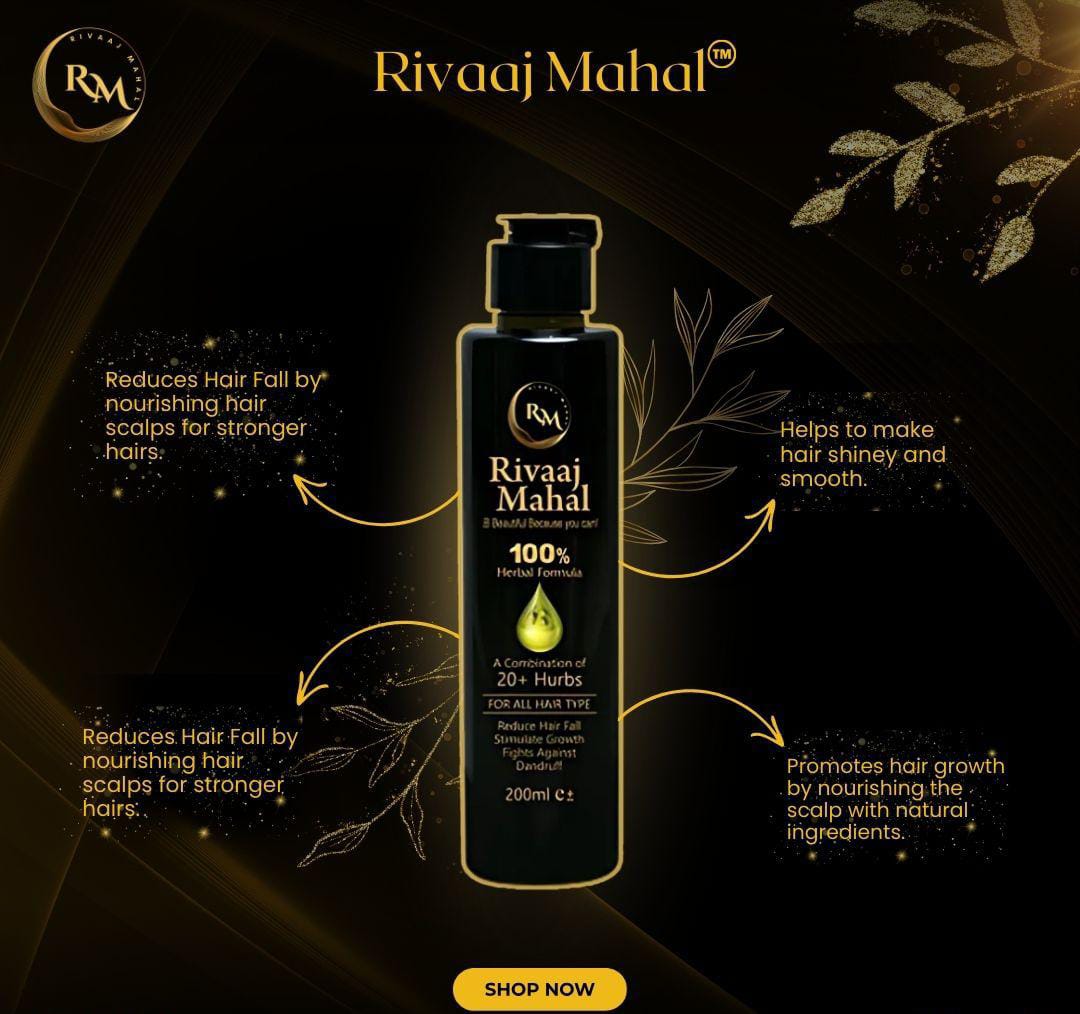 Rivaaj Mahal Hair Oil, Herbal formula 20+ combinations